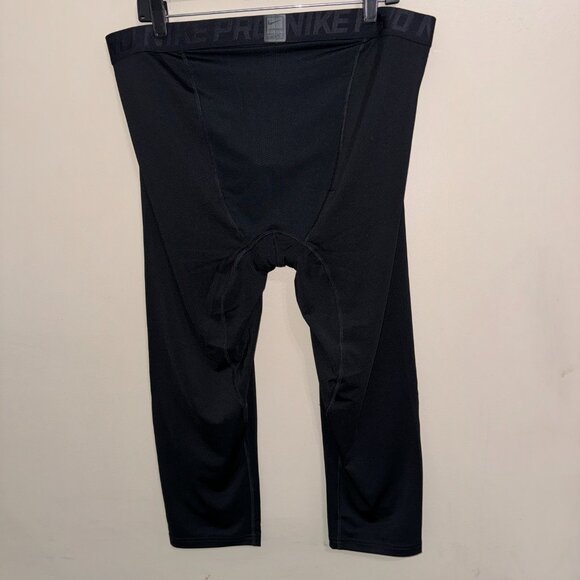 Nike Pro NBA Team Player Issue Hyperstrong Padded 3/4 Tights Mens 3XL AA0756-010 - Picture 5 of 8